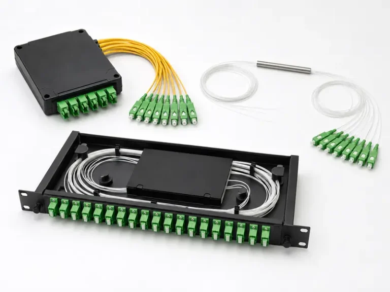 PLC and FBT optical splitter modules for FTTH passive optical network deployment